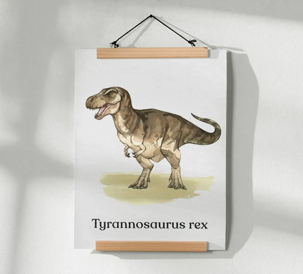 Tirannosauro Rex poster con telaio in alluminio da Eldon S Kiser