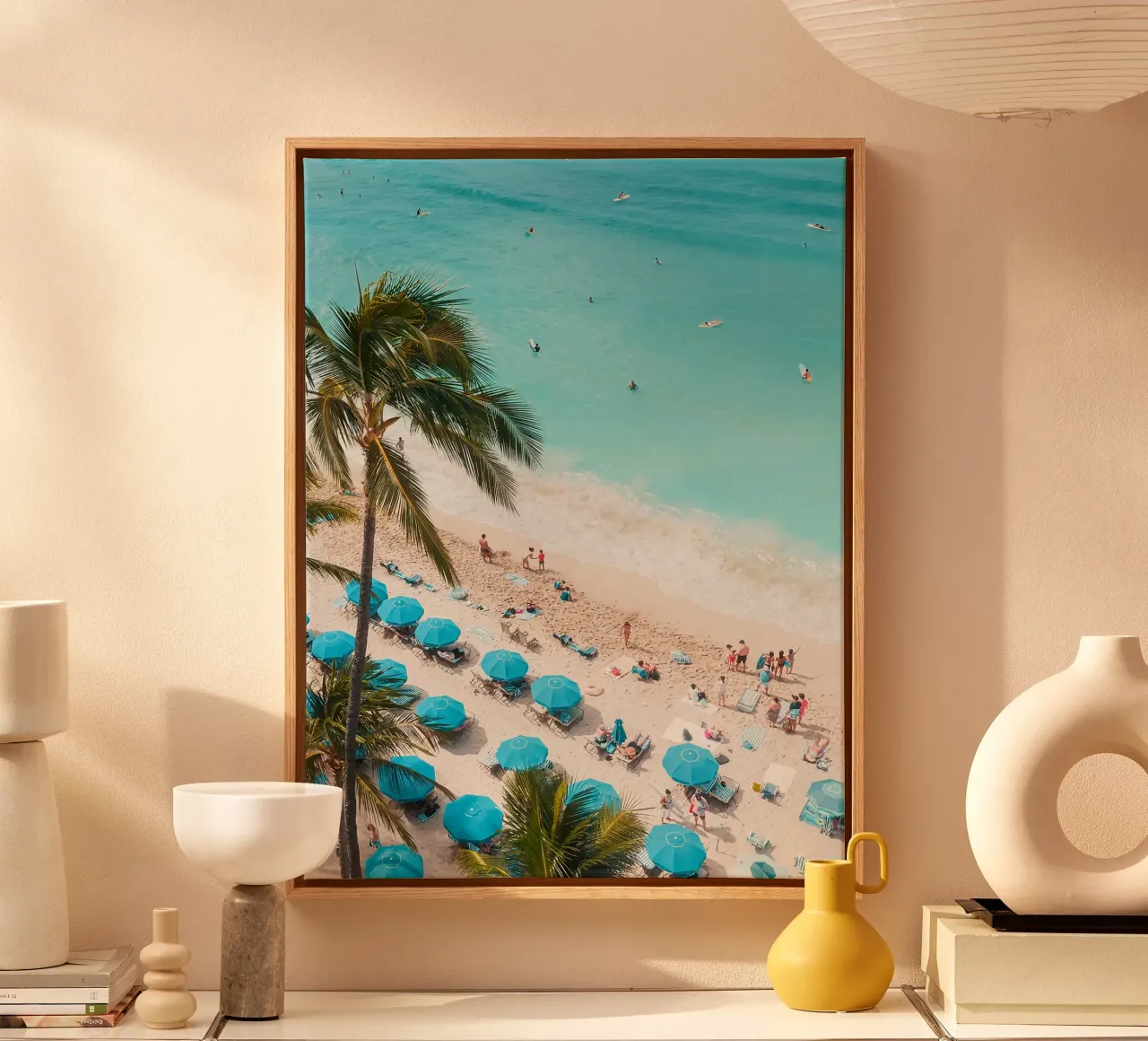 Miami Beach tela con Cornice a cassetta da Eldon S Kiser