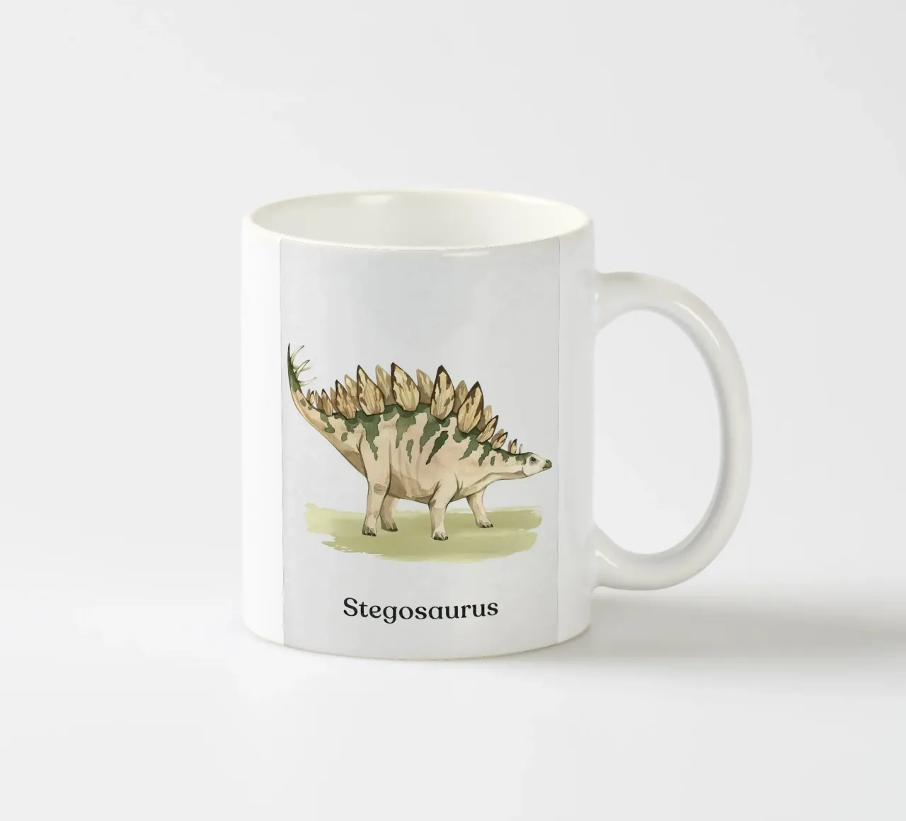 Stegosauro tazza in ceramica da Eldon S Kiser