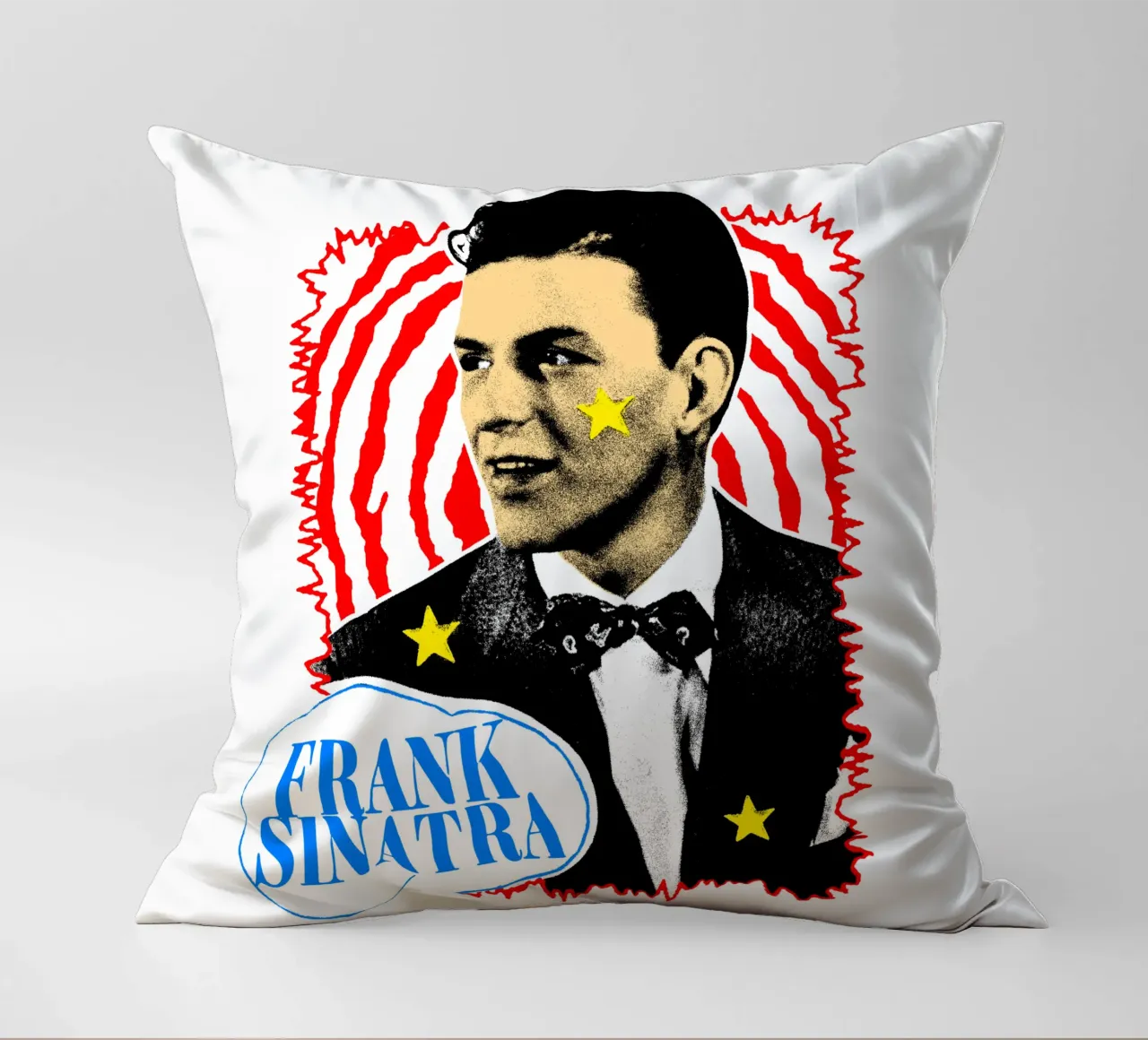 Silhouette in stile Frank Sinatra POP cuscino da igoshdesigns