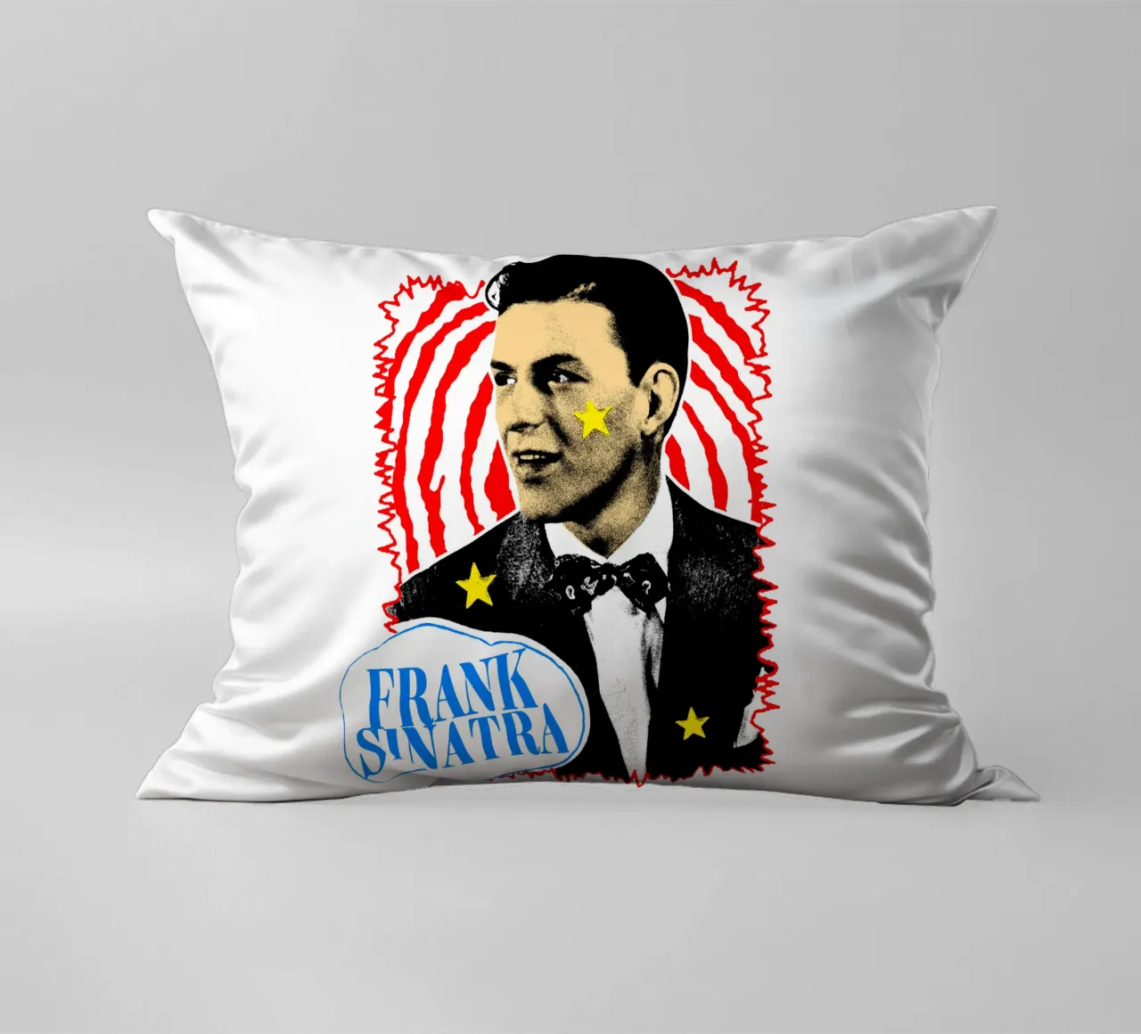 Silhouette in stile Frank Sinatra POP cuscino da igoshdesigns