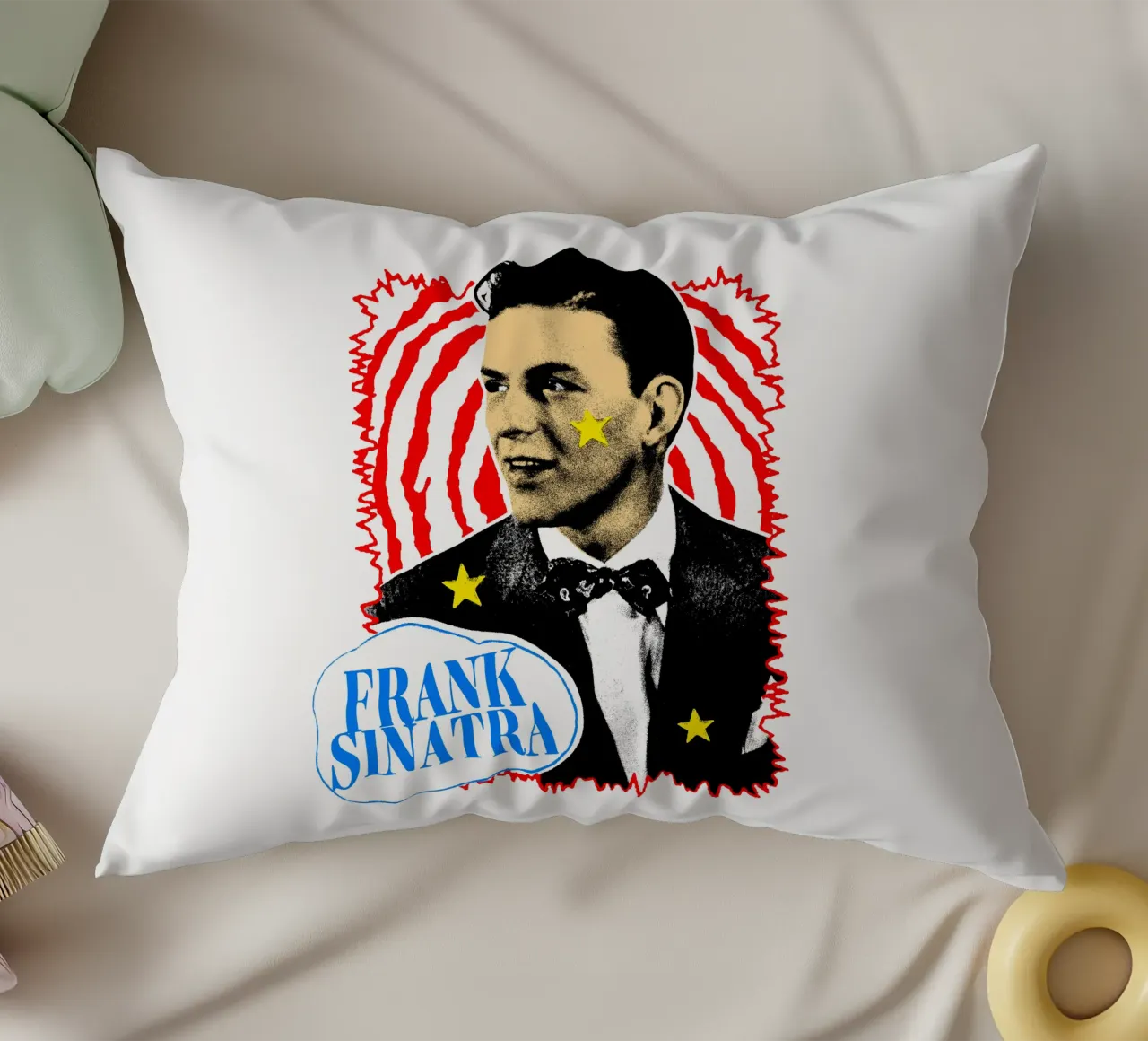 Silhouette in stile Frank Sinatra POP cuscino da igoshdesigns