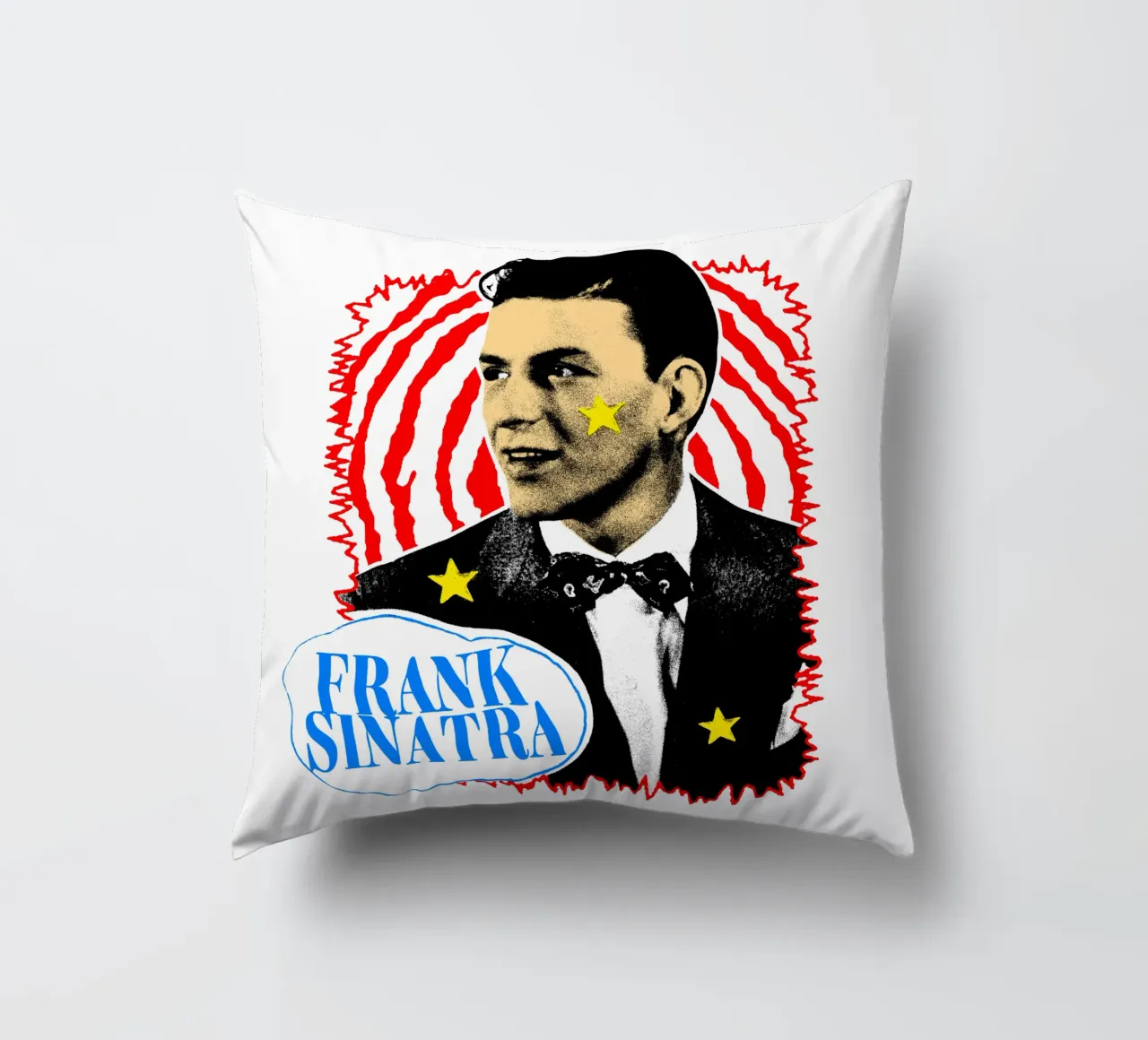 Silhouette in stile Frank Sinatra POP cuscino da igoshdesigns