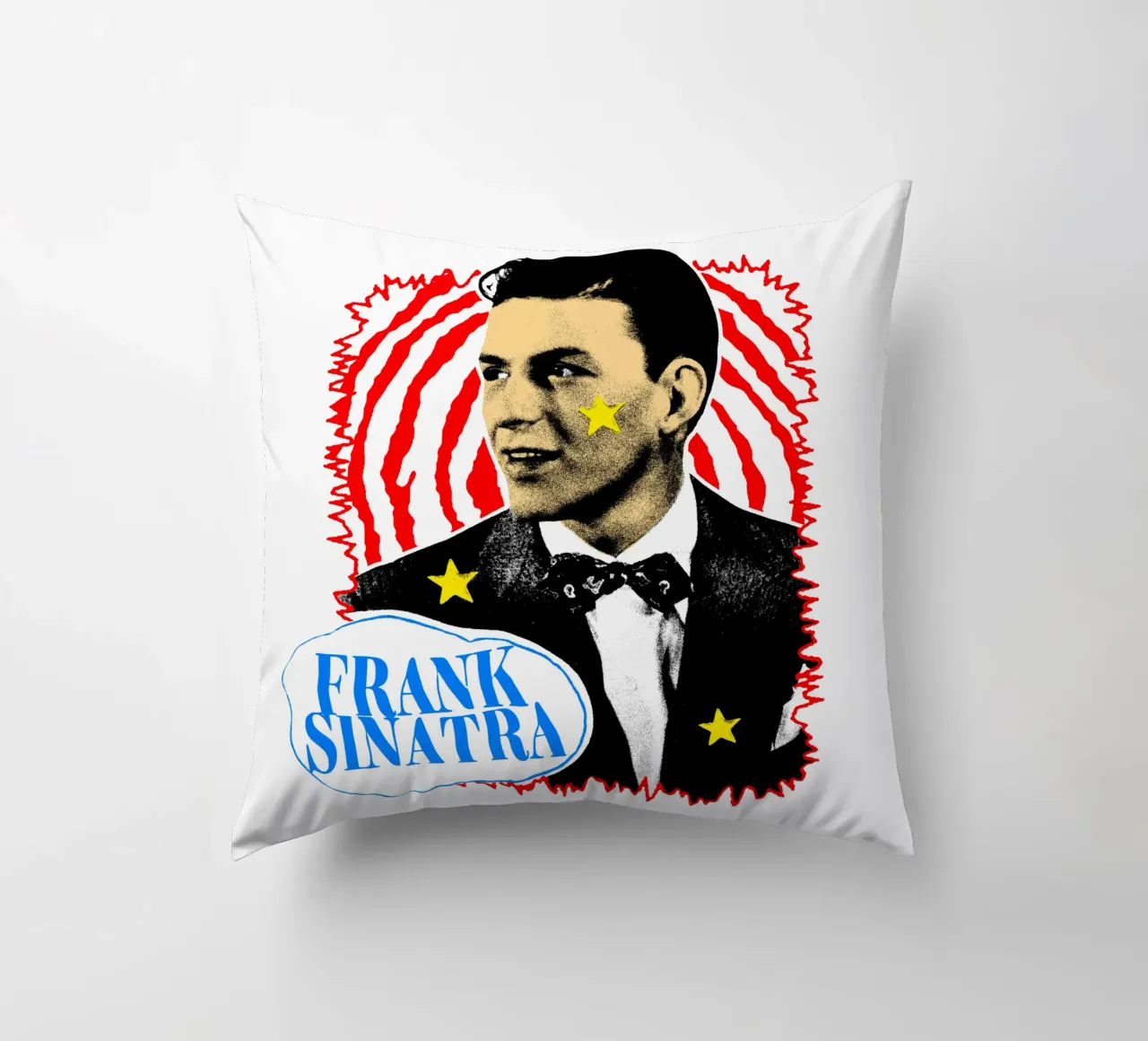 Silhouette in stile Frank Sinatra POP cuscino da igoshdesigns