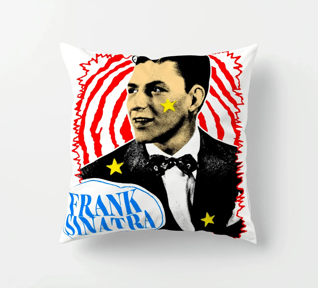 Silhouette in stile Frank Sinatra POP cuscino da igoshdesigns