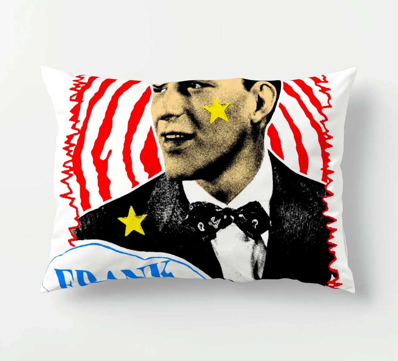 Silhouette in stile Frank Sinatra POP cuscino da igoshdesigns