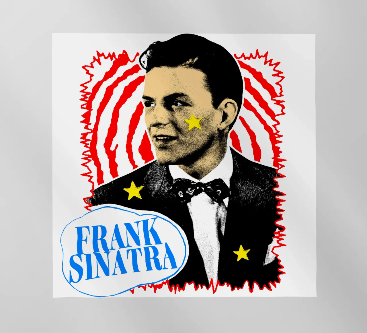 Silhouette in stile Frank Sinatra POP pellicola backlit da igoshdesigns