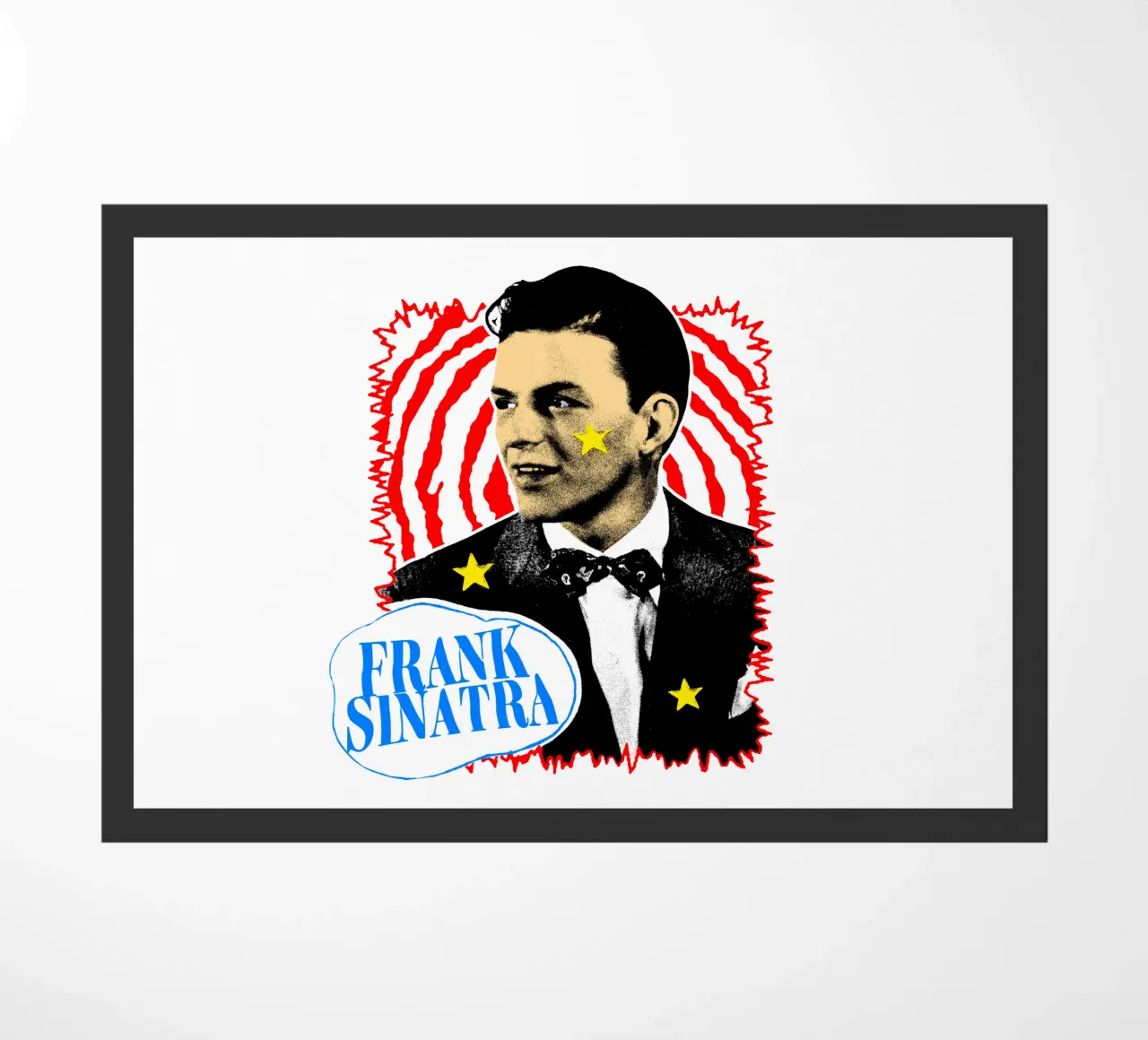 Silhouette in stile Frank Sinatra POP zerbino da igoshdesigns