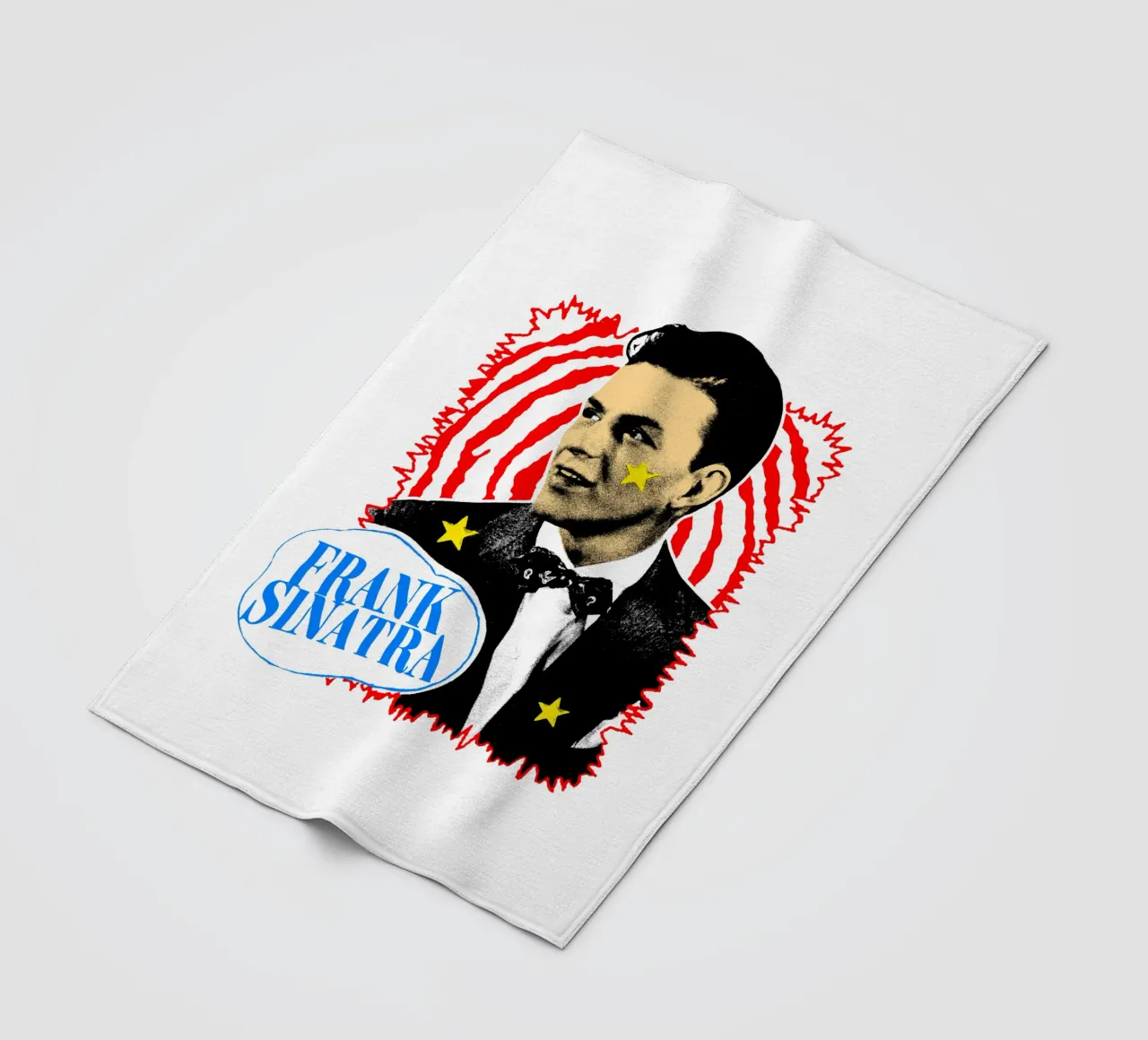 Silhouette in stile Frank Sinatra POP coperta in pile da igoshdesigns