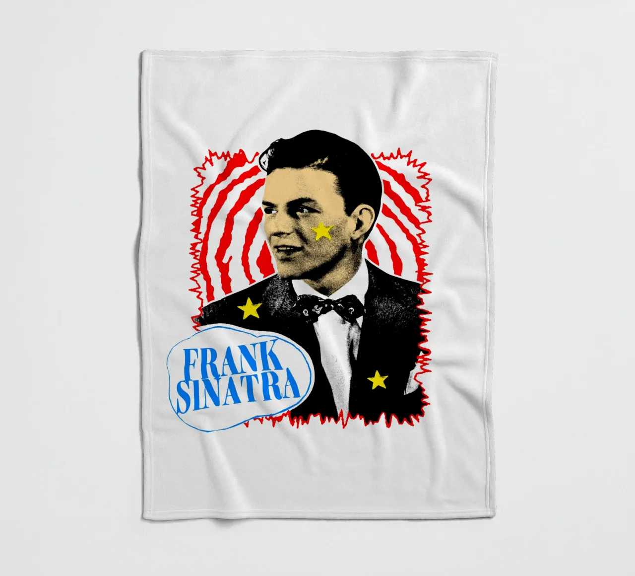 Silhouette in stile Frank Sinatra POP coperta in pile da igoshdesigns
