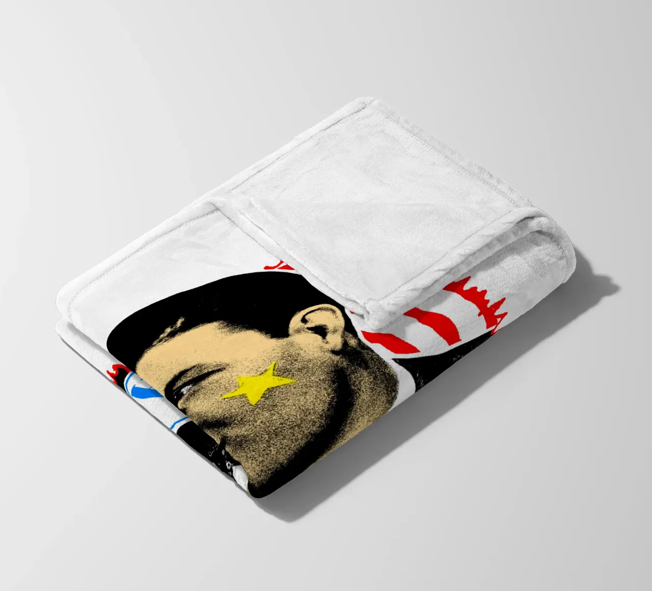 Silhouette in stile Frank Sinatra POP coperta in pile da igoshdesigns