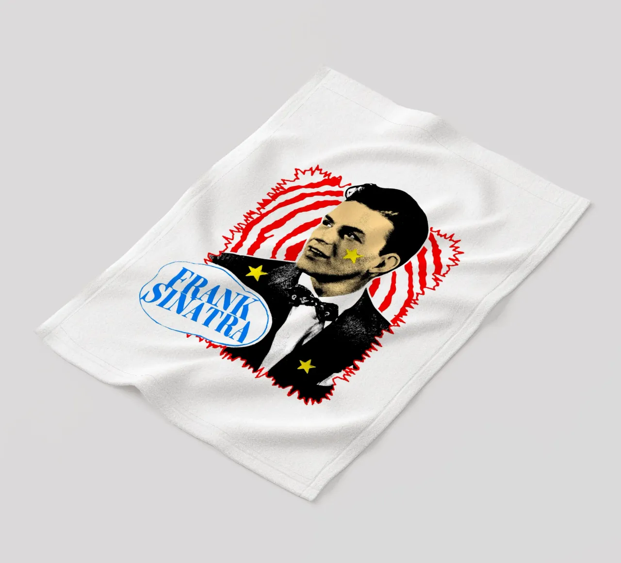 Silhouette in stile Frank Sinatra POP coperta in pile da igoshdesigns