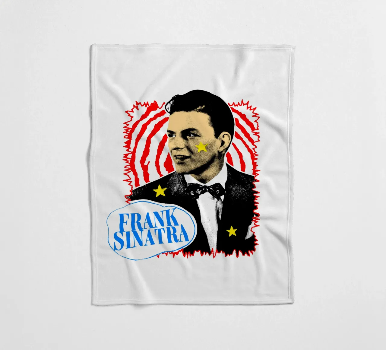 Silhouette in stile Frank Sinatra POP coperta in pile da igoshdesigns