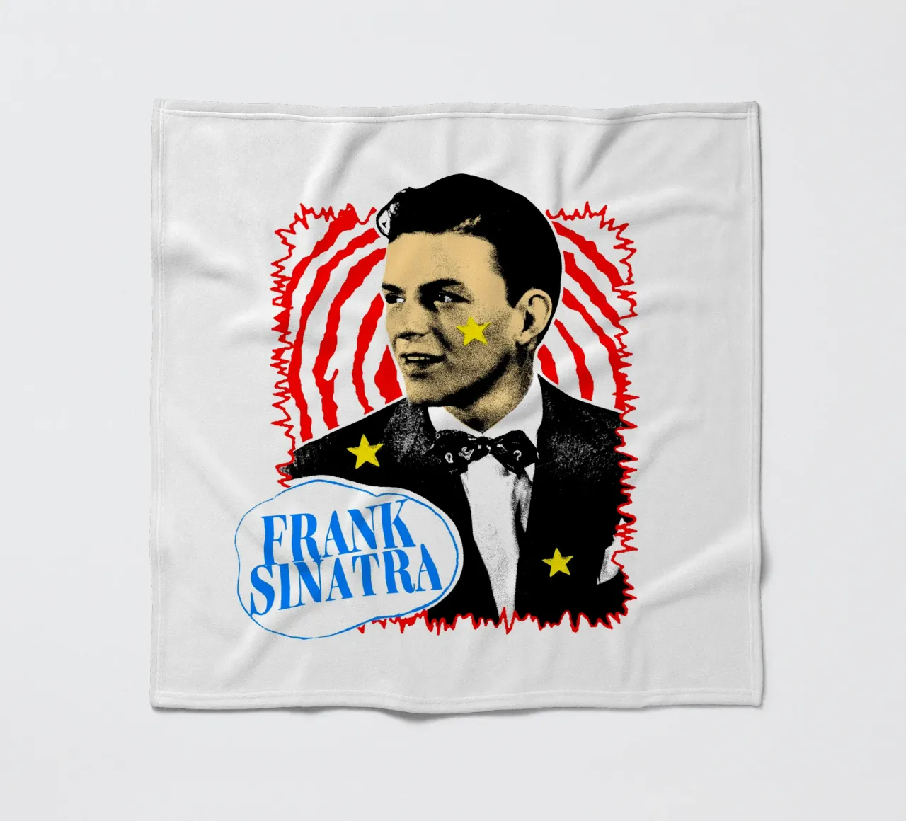 Silhouette in stile Frank Sinatra POP coperta in pile da igoshdesigns