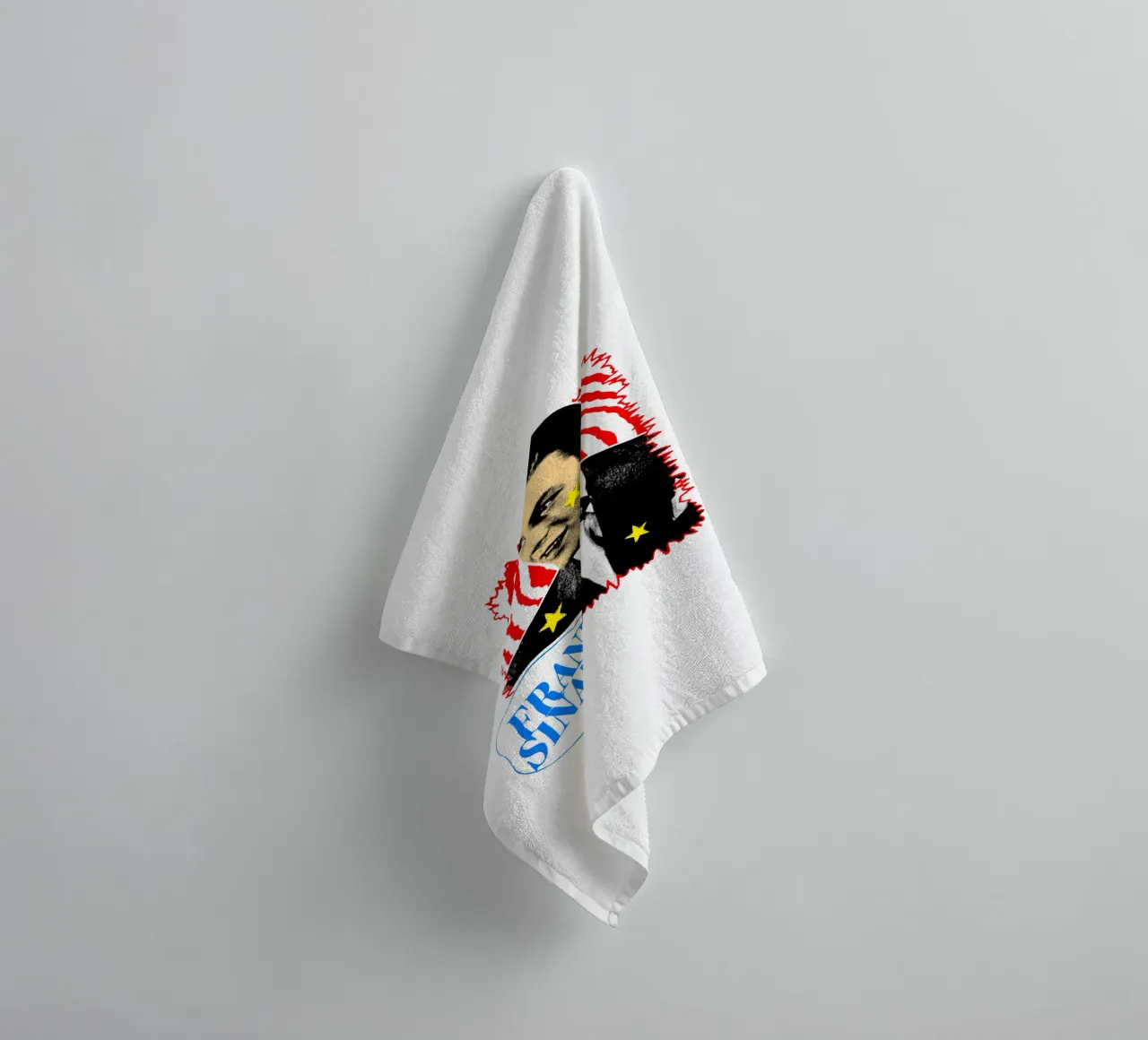 Silhouette in stile Frank Sinatra POP asciugamano da bagno da igoshdesigns