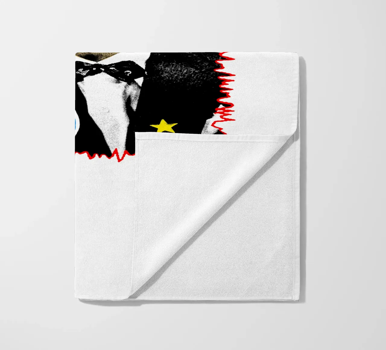Silhouette in stile Frank Sinatra POP telo mare da igoshdesigns