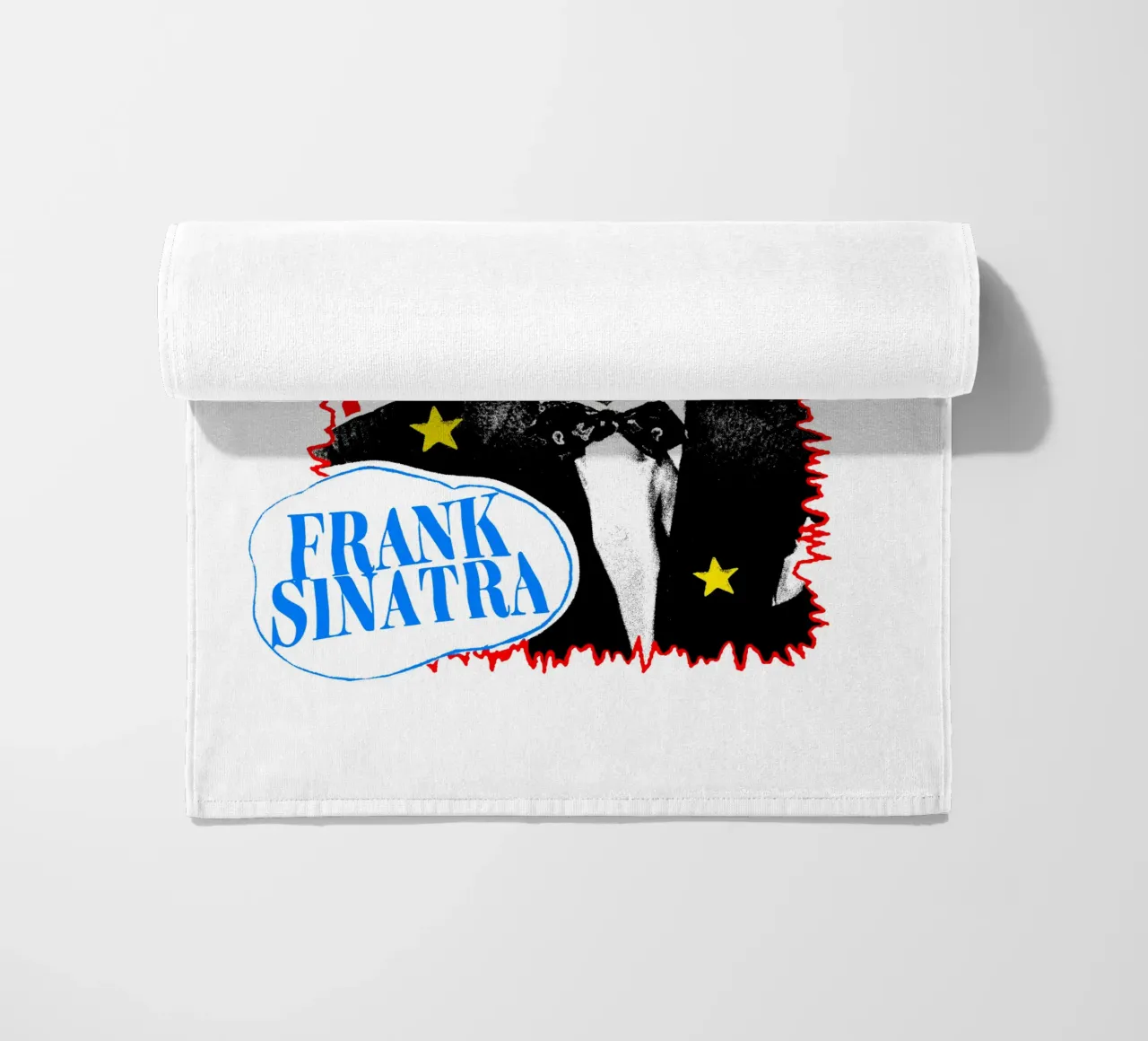 Silhouette in stile Frank Sinatra POP telo mare da igoshdesigns