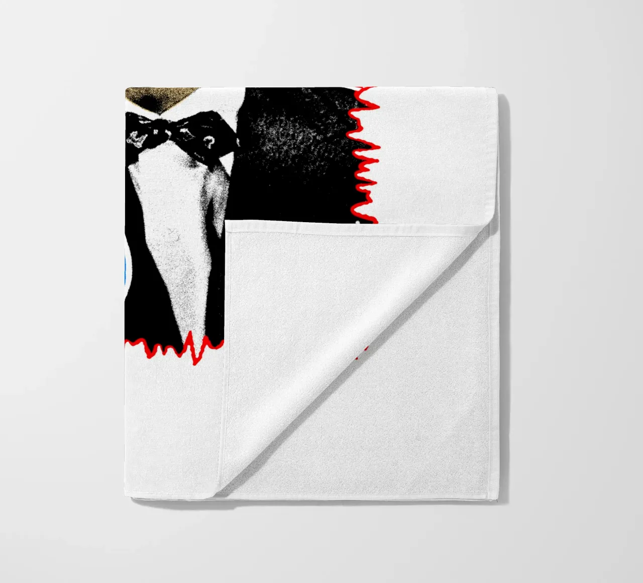 Silhouette in stile Frank Sinatra POP telo mare da igoshdesigns