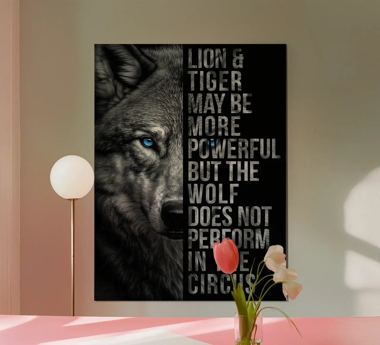 Animale lupo motivazionale poster da Leonard R Sadler
