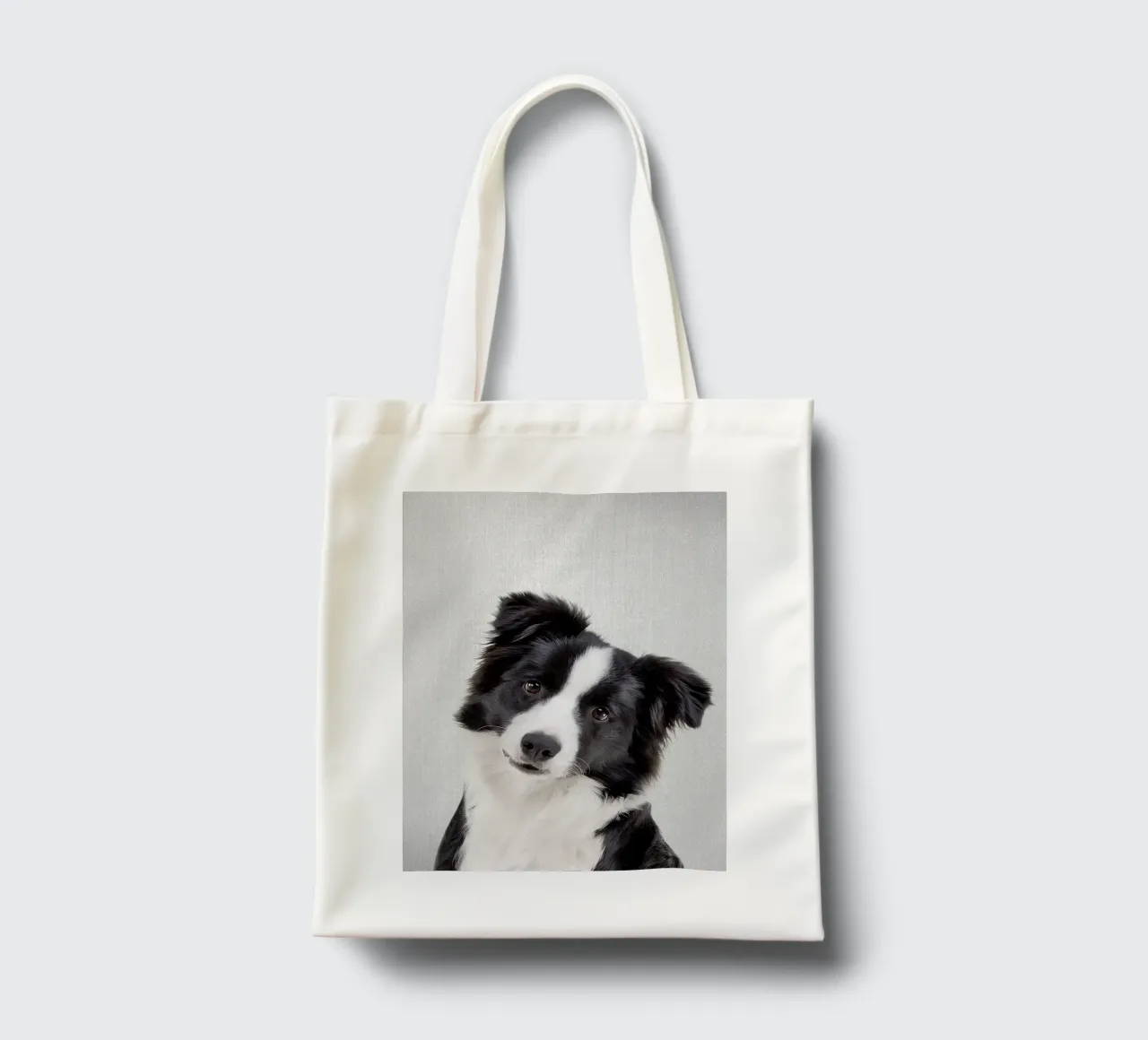 Border Collie colorato borsa in juta da Leonard R Sadler