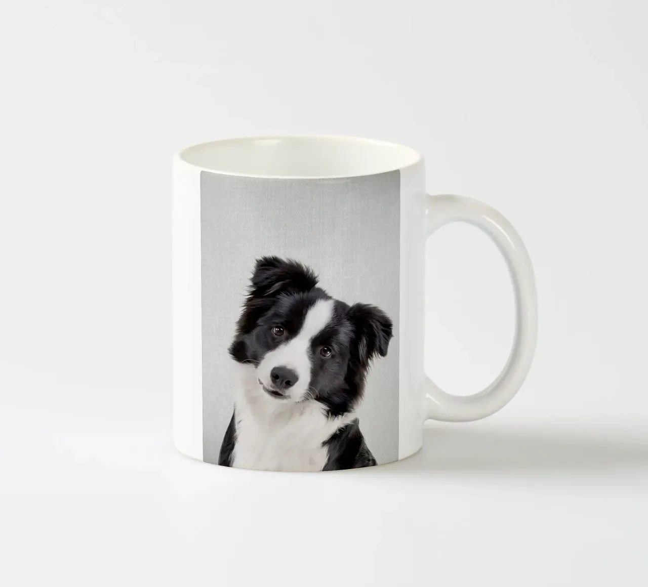 Border Collie colorato tazza in ceramica da Leonard R Sadler