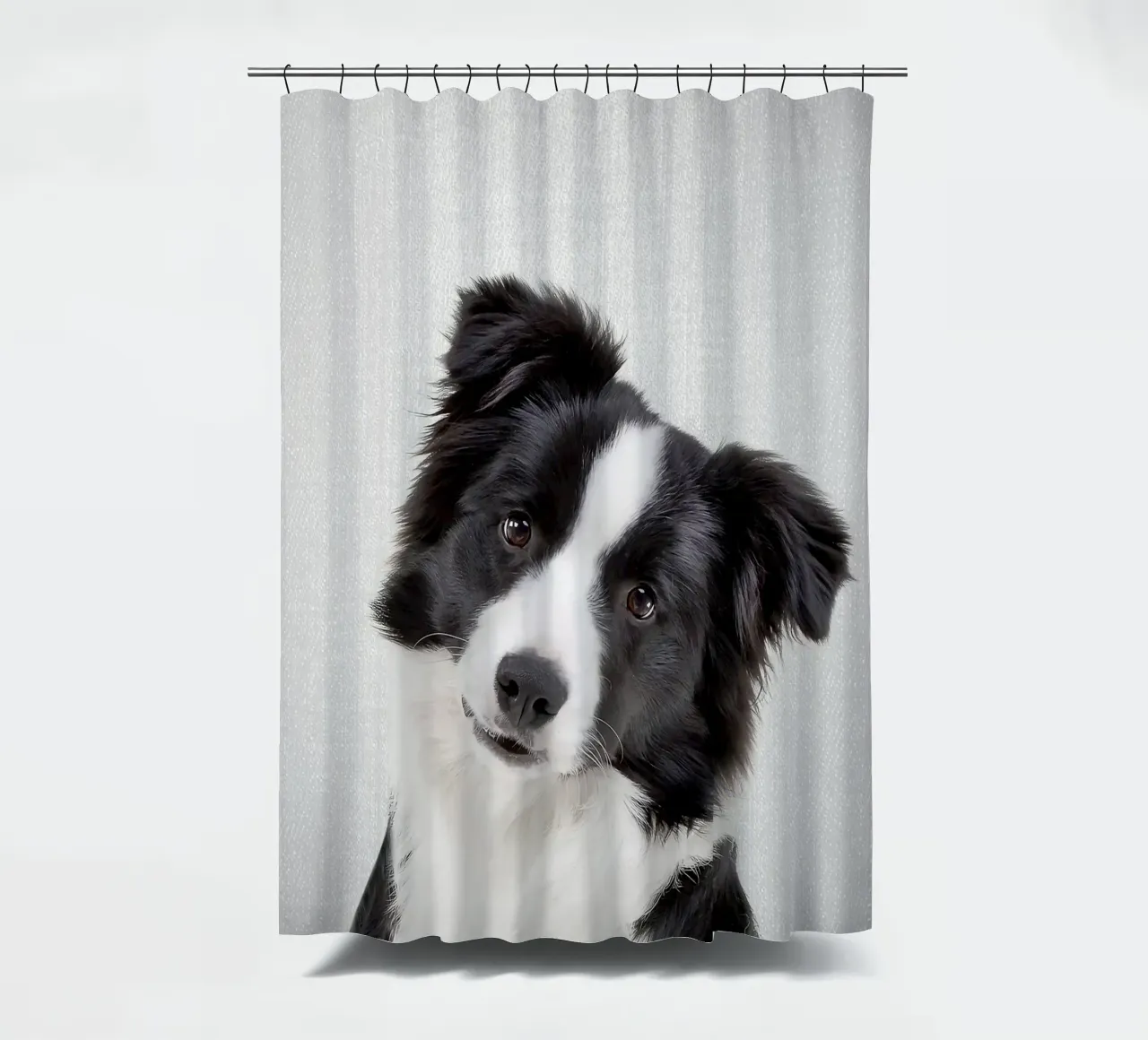 Border Collie colorato tenda da doccia da Leonard R Sadler
