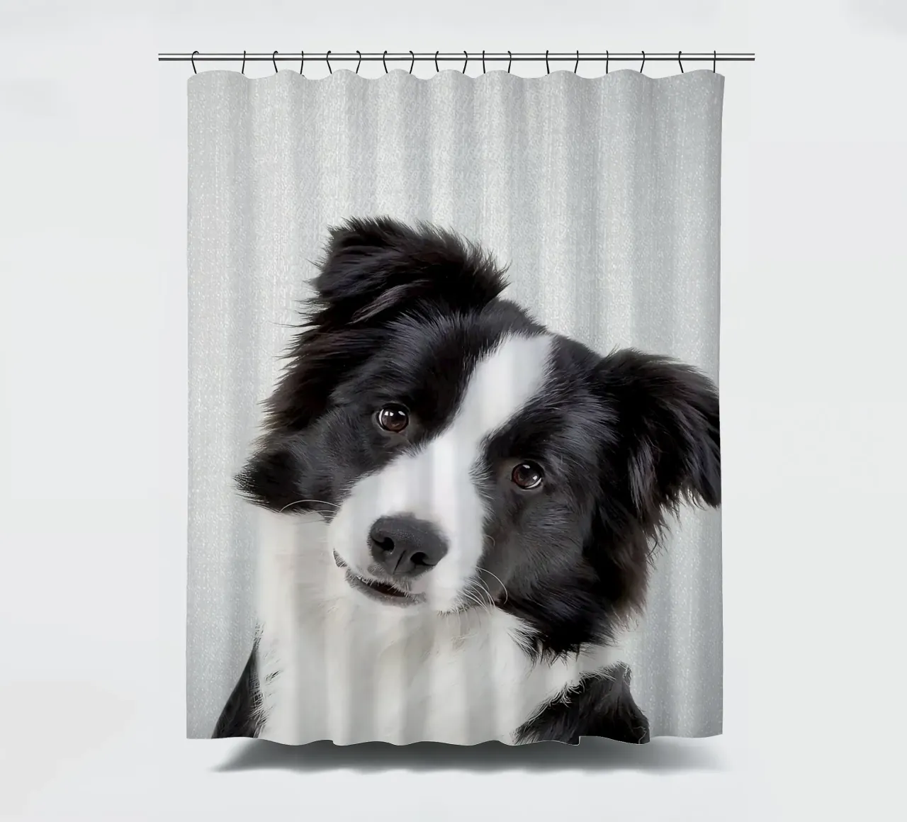 Border Collie colorato tenda da doccia da Leonard R Sadler