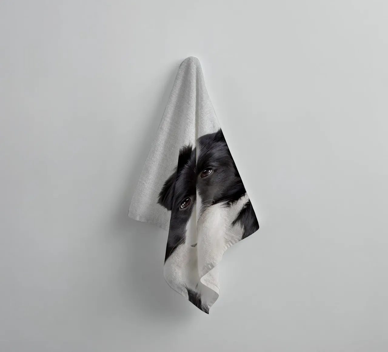 Border Collie colorato asciugamano da bagno da Leonard R Sadler