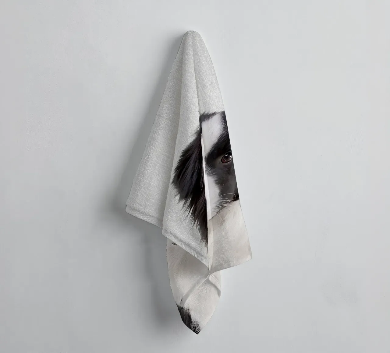 Border Collie colorato asciugamano da bagno da Leonard R Sadler