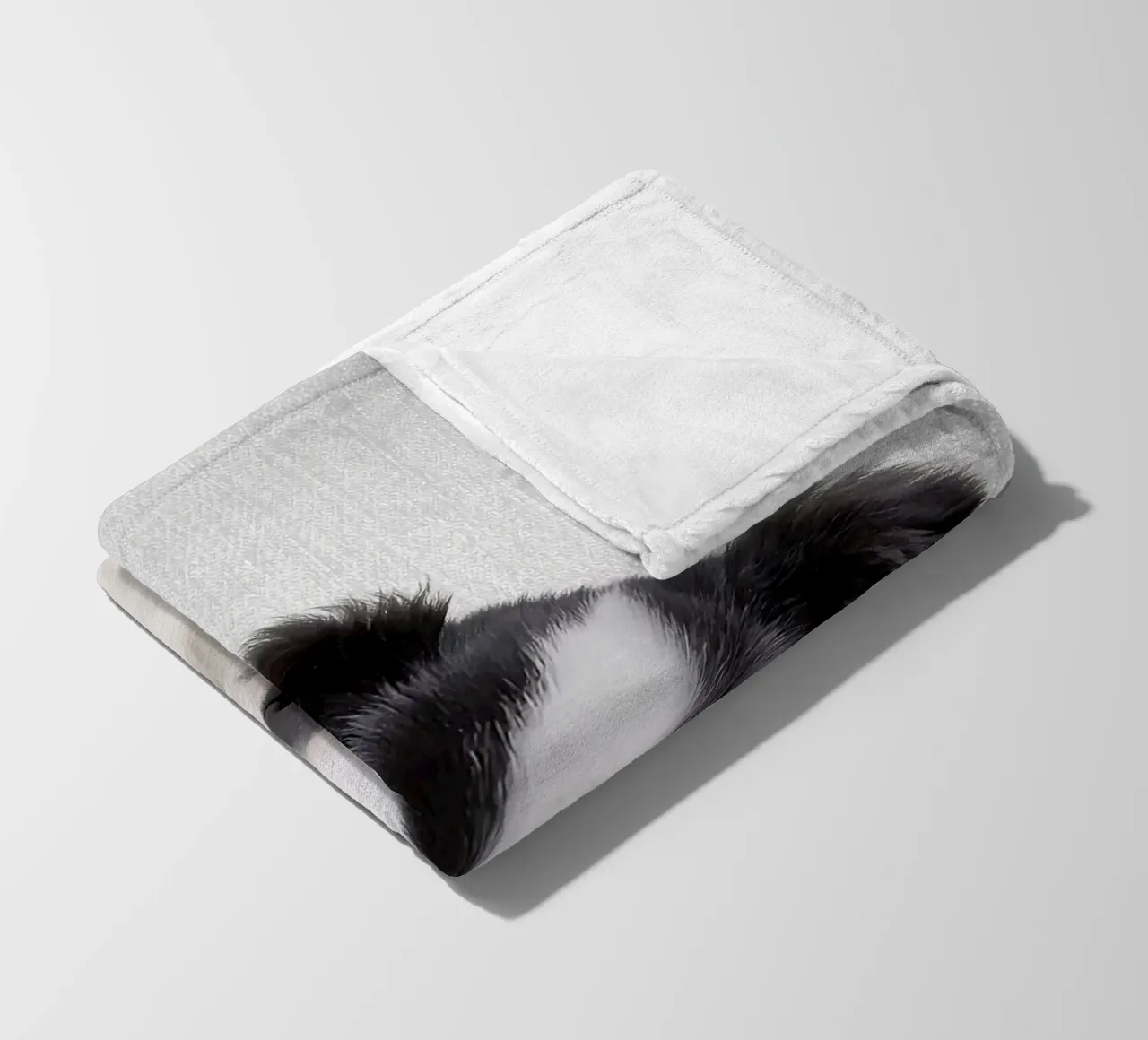 Border Collie colorato coperta in pile da Leonard R Sadler