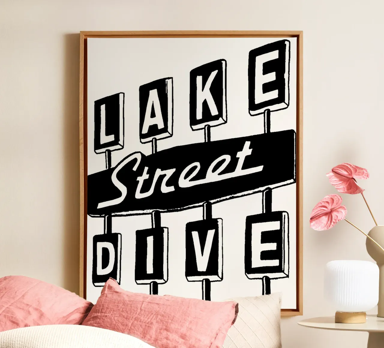 Maglietta Lake Street Dive Retro Essential tela con Cornice a cassetta da anti___heroo