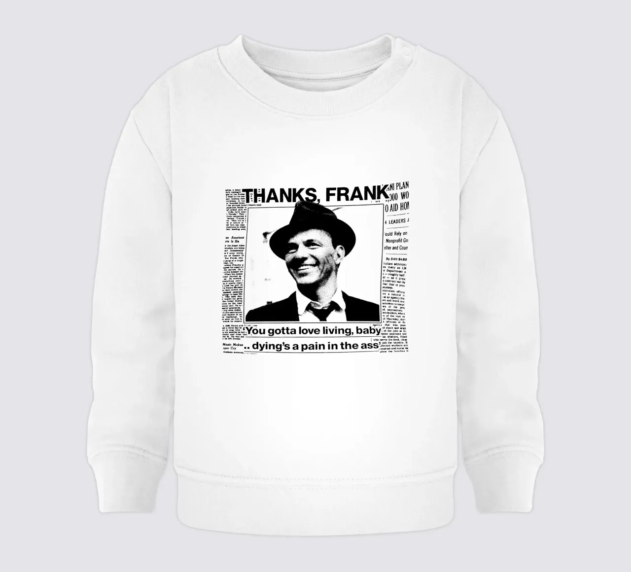 Frank Sinatra Pop BAnd felpa neonato da igoshdesigns