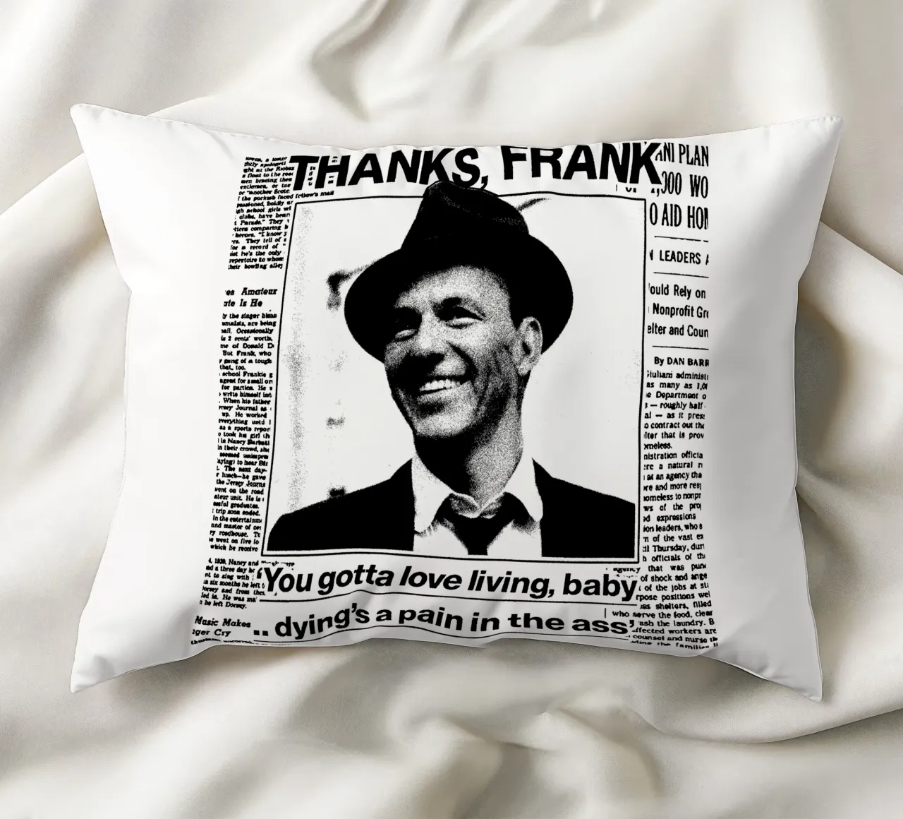 Frank Sinatra Pop BAnd cuscino da igoshdesigns