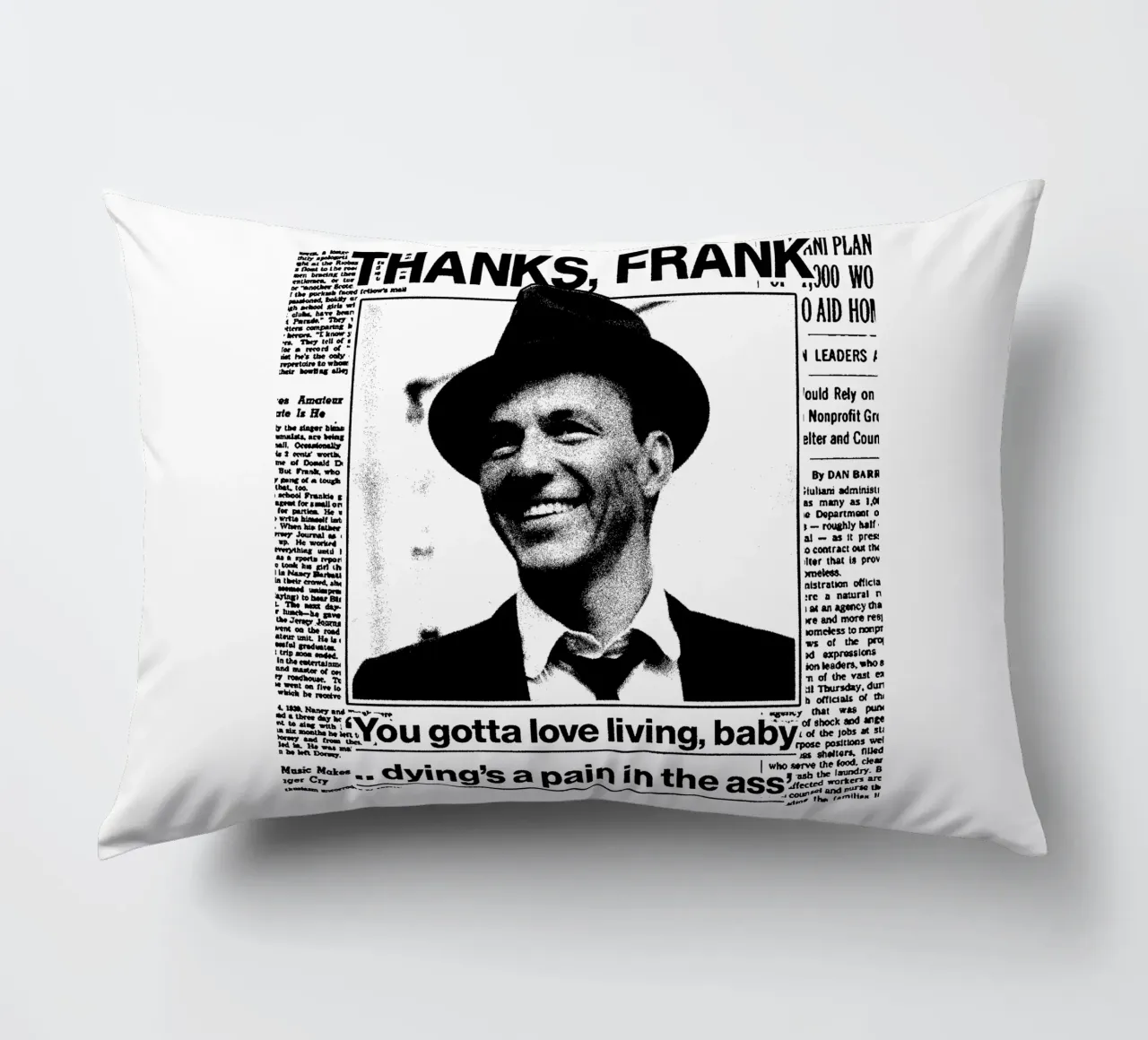 Frank Sinatra Pop BAnd cuscino da igoshdesigns