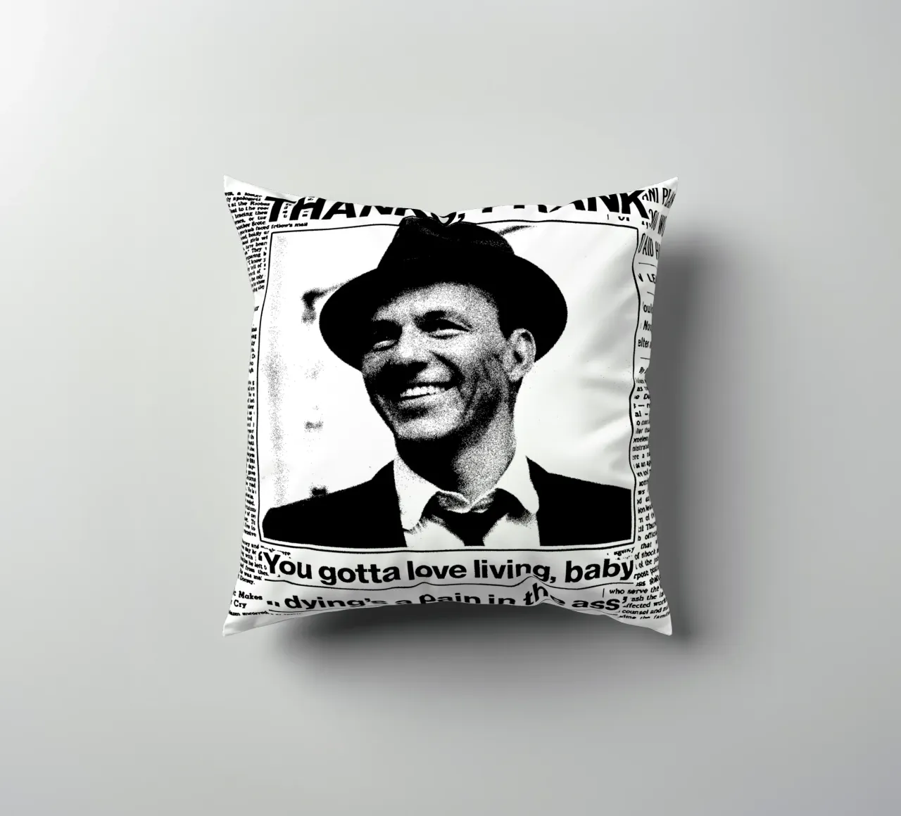 Frank Sinatra Pop BAnd cuscino da igoshdesigns