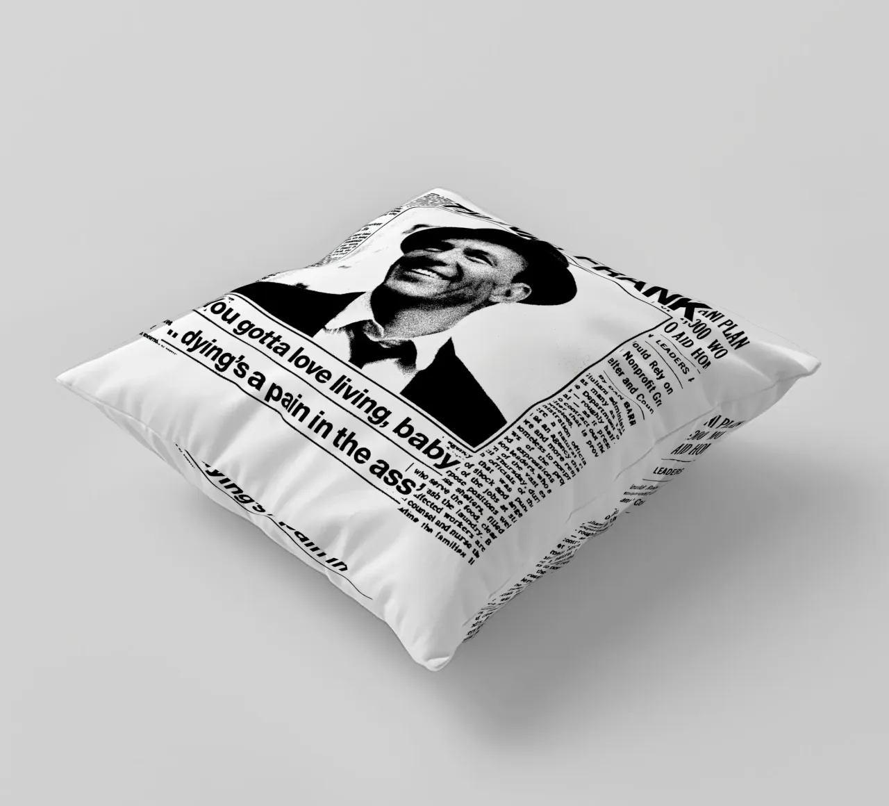Frank Sinatra Pop BAnd cuscino da igoshdesigns