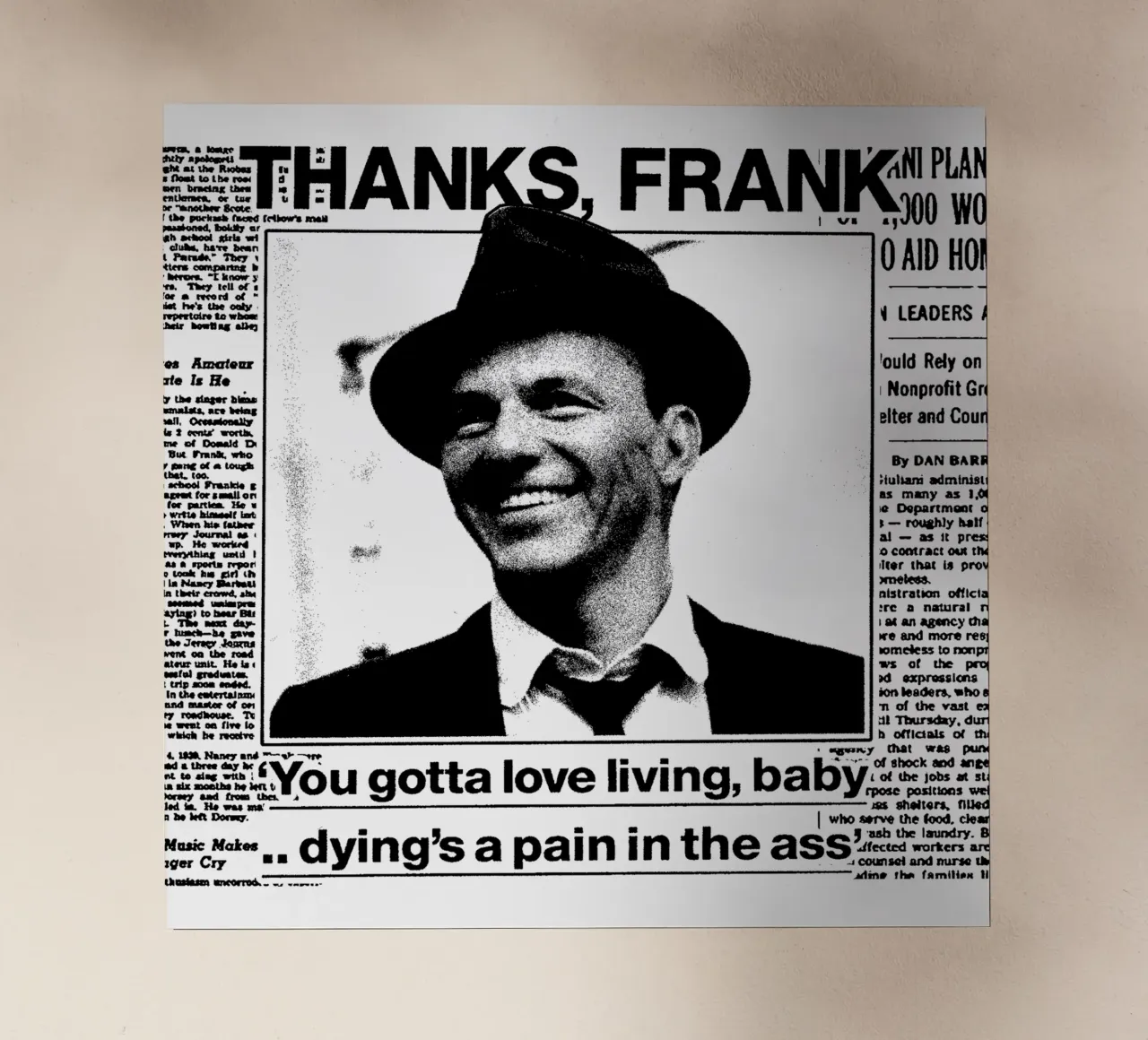 Frank Sinatra Pop BAnd pellicola backlit da igoshdesigns