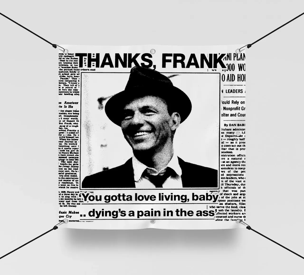 Frank Sinatra Pop BAnd telo in pvc da igoshdesigns
