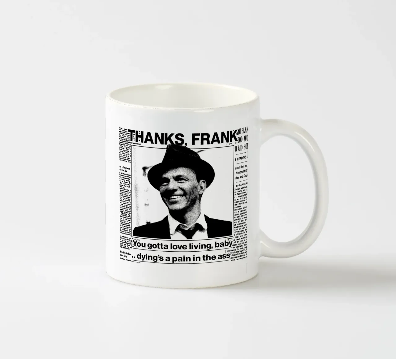 Frank Sinatra Pop BAnd tazza in ceramica da igoshdesigns