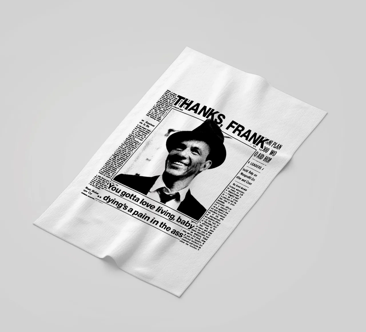 Frank Sinatra Pop BAnd telo mare da igoshdesigns