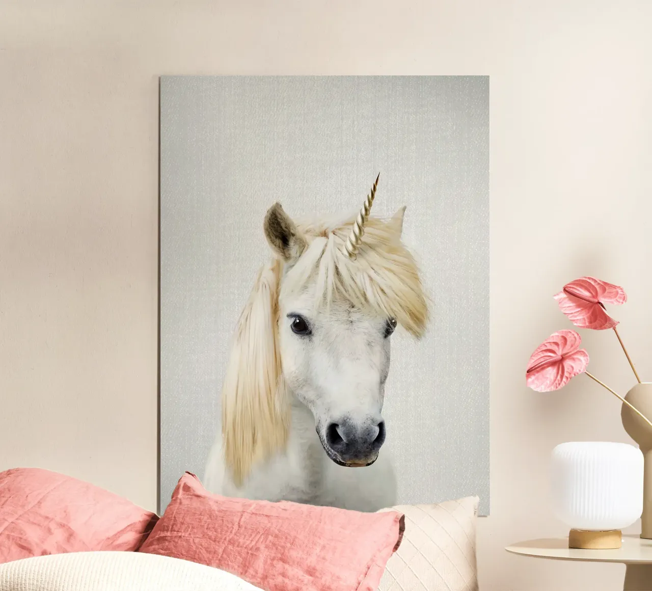 Unicorno colorato poster da Fletcher M Henry