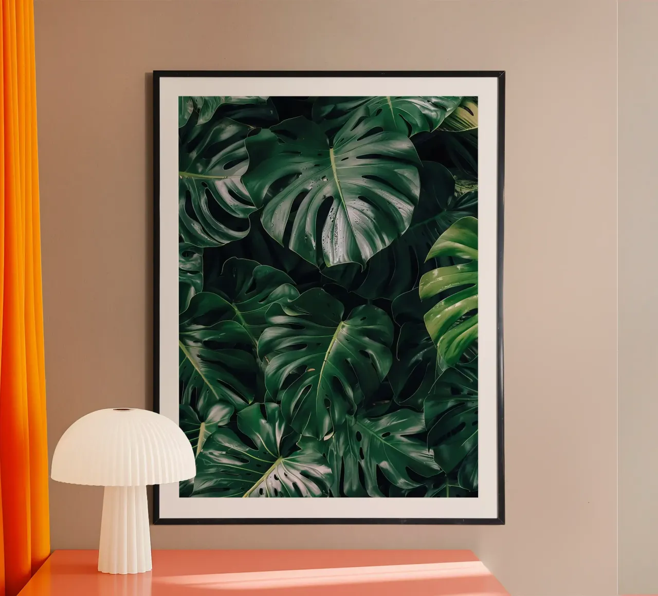 Foglie della Monstera poster da Fletcher M Henry