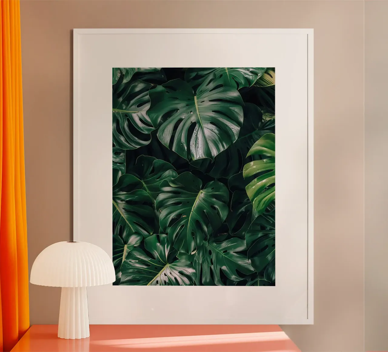 Foglie della Monstera poster da Fletcher M Henry