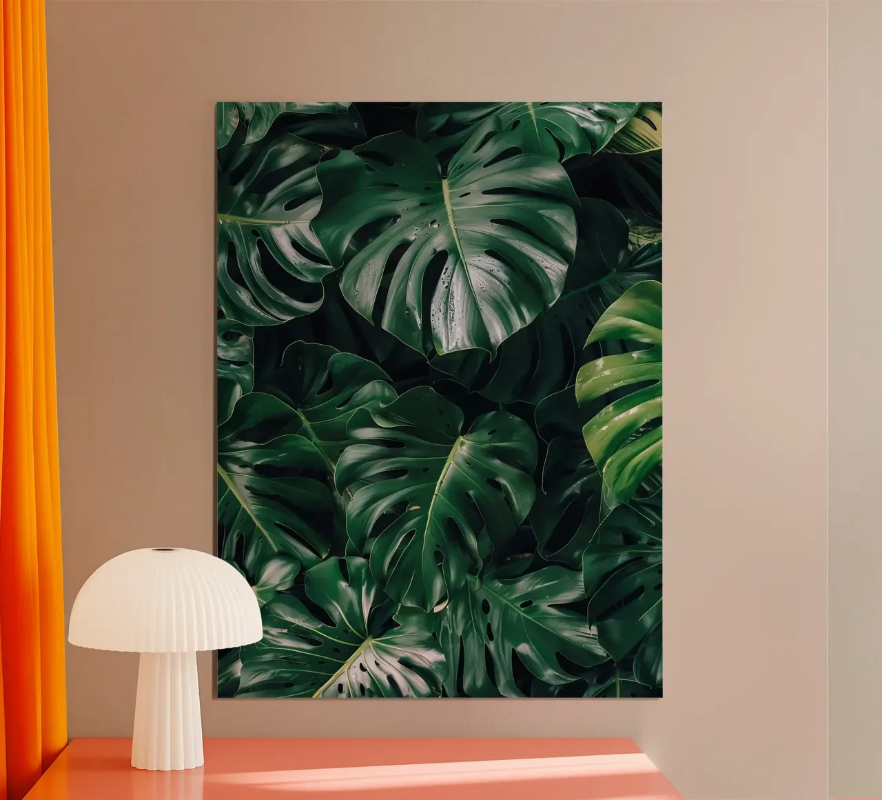 Foglie della Monstera poster da Fletcher M Henry