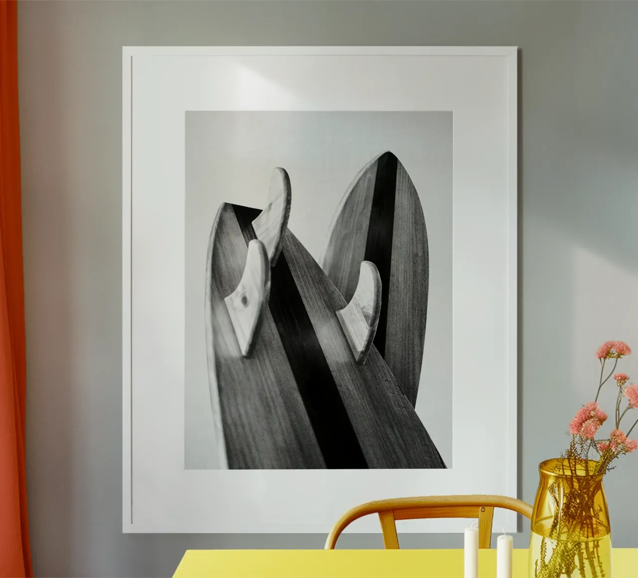 Tavole da surf in legno poster da Fletcher M Henry