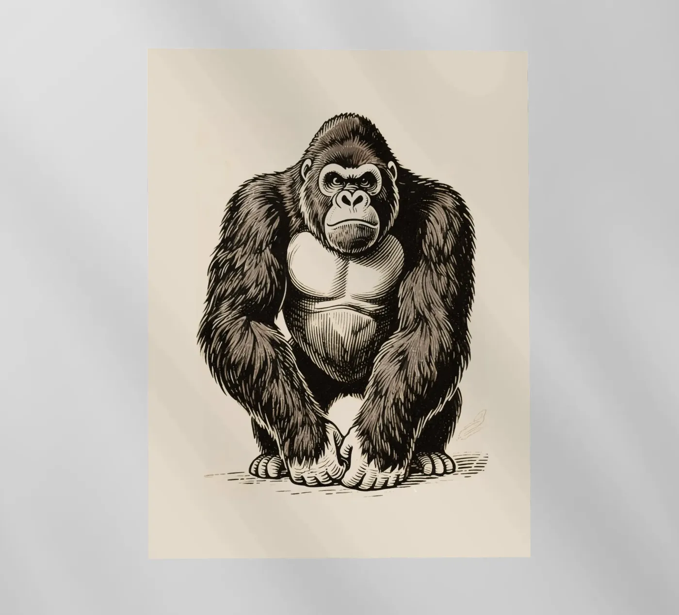 Gorilla pellicola backlit da knowledge