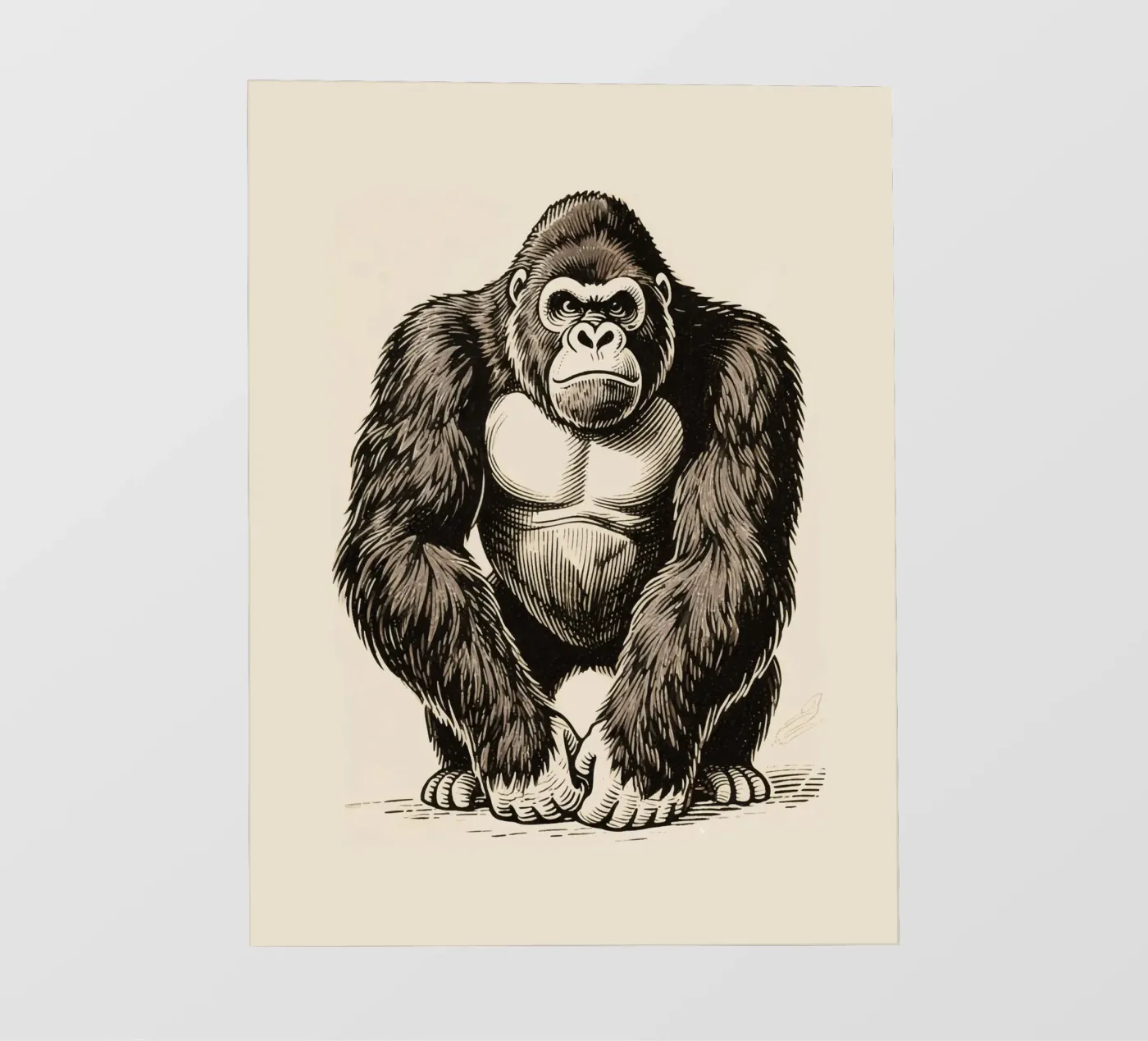 Gorilla pellicola backlit da knowledge