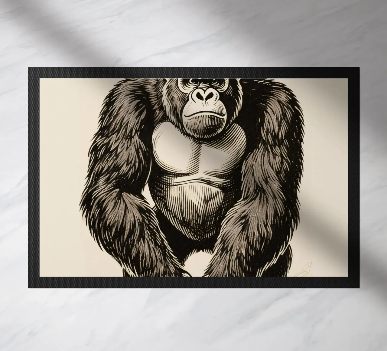 Gorilla doormat by knowledge