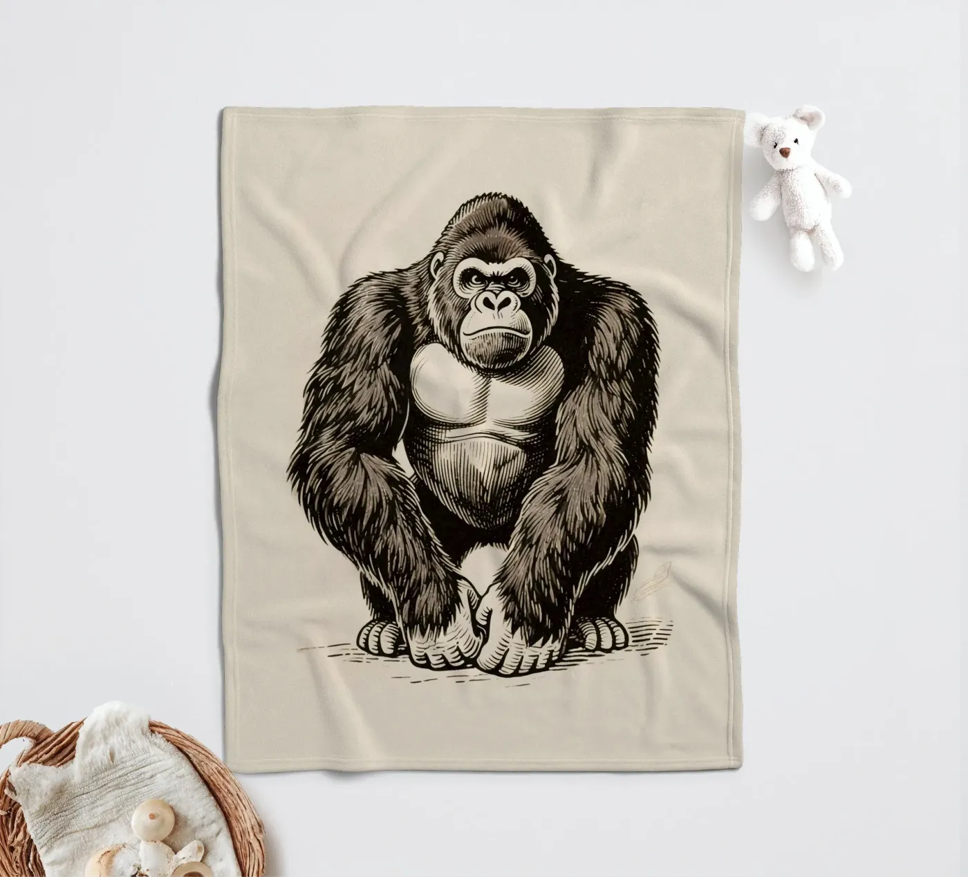 Gorilla fleecedeken van knowledge