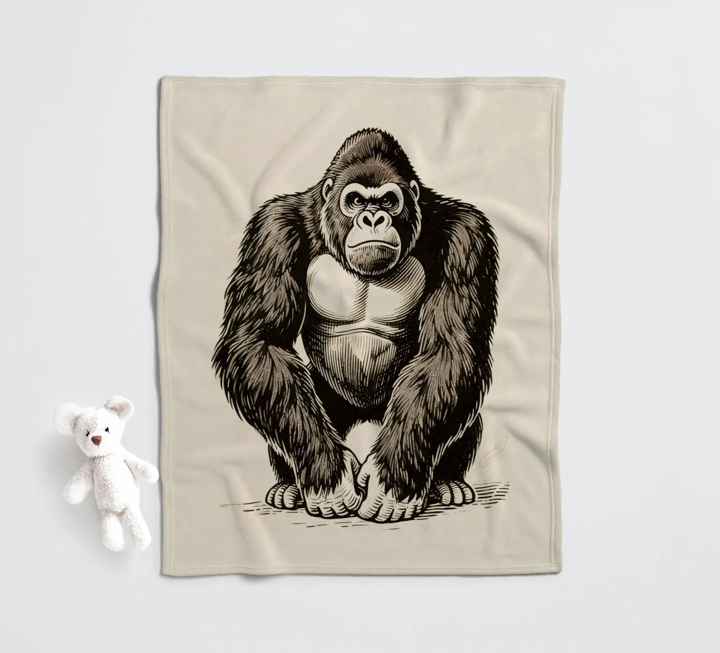 Gorilla fleecedeken van knowledge